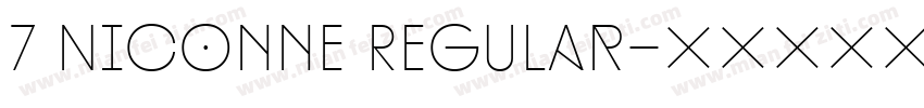 7 Niconne Regular字体转换